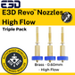 E3D Revo™ High Flow Nozzle 3 Pack