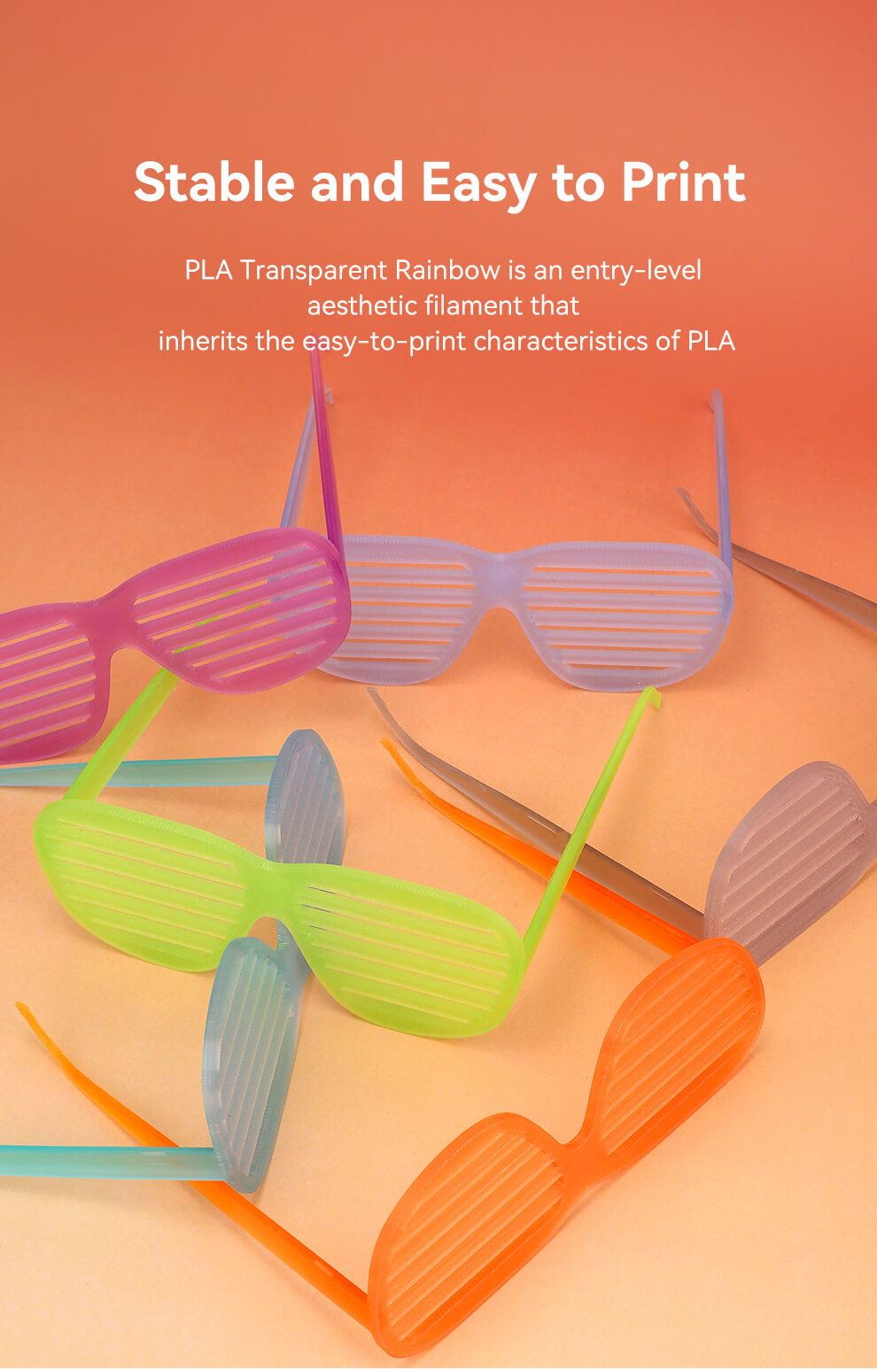eSun PLA-Clear Rainbow