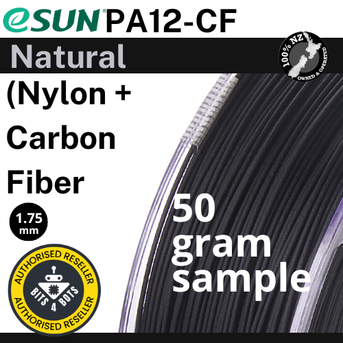 50 gram sample - eSun ePA12-CF (Nylon + Carbon Fiber) 1.75mm Filament