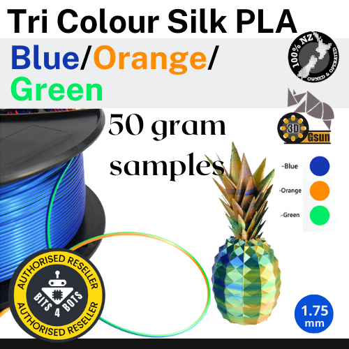 Sample - Gsun Tri-Colour Silk PLA Filament