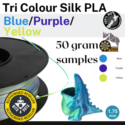 Sample - Gsun Tri-Colour Silk PLA Filament