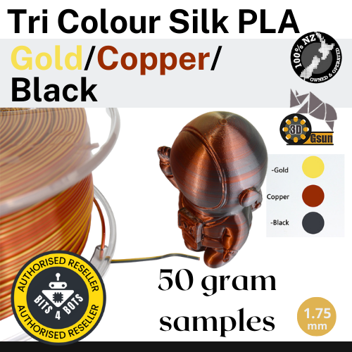 Sample - Gsun Tri-Colour Silk PLA Filament