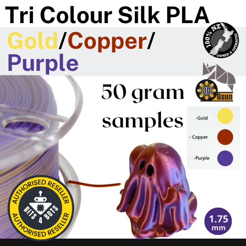 Sample - Gsun Tri-Colour Silk PLA Filament