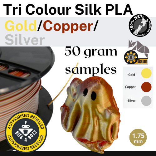 Sample - Gsun Tri-Colour Silk PLA Filament