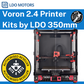 Voron 2.4 Blue 350mm Printer by LDO