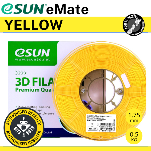 eSun eMATE Yellow 1.75mm Filament 0.5kg