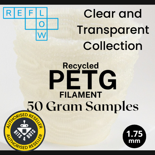 Sample - Reflow Recycled PETG - Clear and Natural Collection