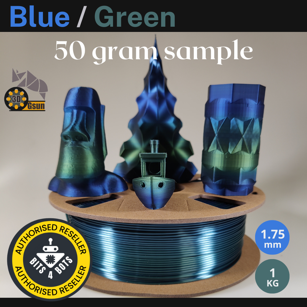 Sample - Gsun Bi-Colour Gradient Silk PLA Filament