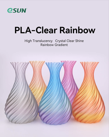 eSun PLA-Clear Rainbow