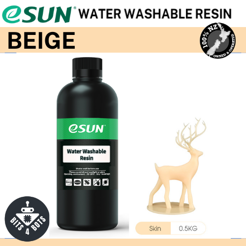 eSun WATER WASHABLE resin for LCD/DLP 3D Printing Beige 