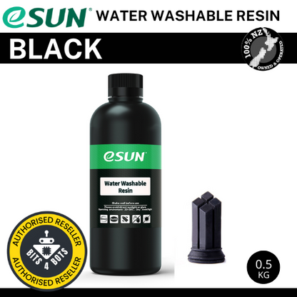 eSun WATER WASHABLE resin for LCD/DLP 3D Printing Black
