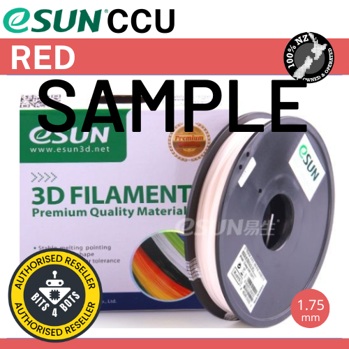50 gram sample - eSun CCU Red  1.75mm Filament