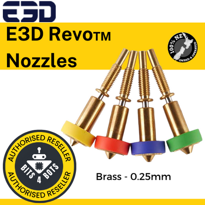 E3D Revo™ Nozzles Brass 0.25mm