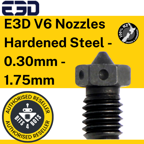 E3D V6 Nozzles Hardened Steel 0.30mm