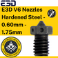 E3D V6 Nozzles Hardened Steel 0.60mm