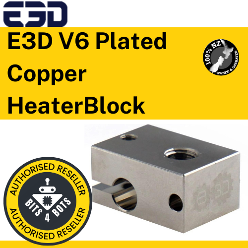 E3D V6 Plated Copper HeaterBlock