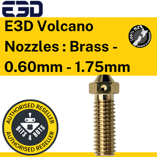 E3D Volcano Nozzles Brass 0.60mm