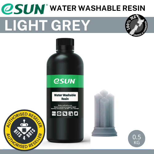 eSun WATER WASHABLE resin for LCD/DLP 3D Printing Light Grey