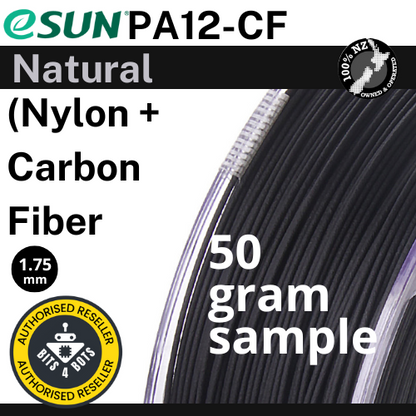 50 gram sample - eSun ePA12-CF (Nylon + Carbon Fiber) 1.75mm Filament