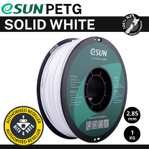 eSun PETG Solid White 2.85mm Filament 1kg