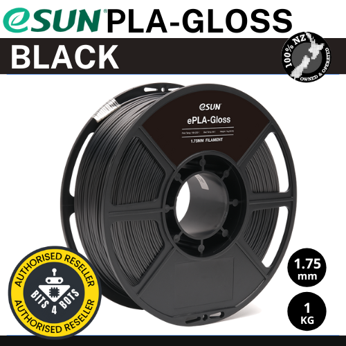 eSun ePLA-Gloss Black 1.75mm Filament 1kg
