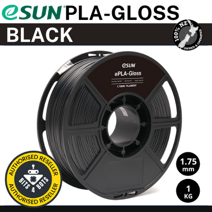 eSun ePLA-Gloss Black 1.75mm Filament 1kg