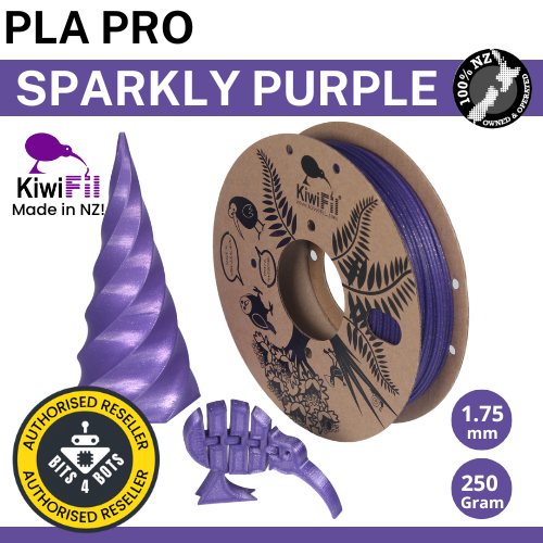 KiwiFil PLA Pro Sparkly Purple 1.75mm 250g