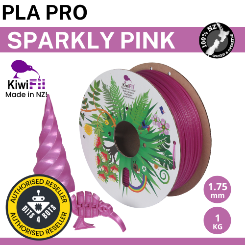 KiwiFil PLA Pro Sparkly Pink 1.75mm 1kg