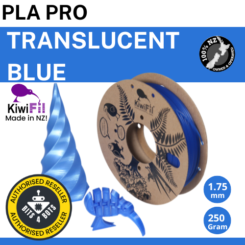 KiwiFil PLA Pro Translucent Blue 1.75mm 250g