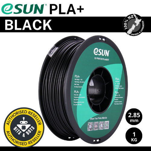 eSun PLA+ Black 2.85mm Filament 1 kg