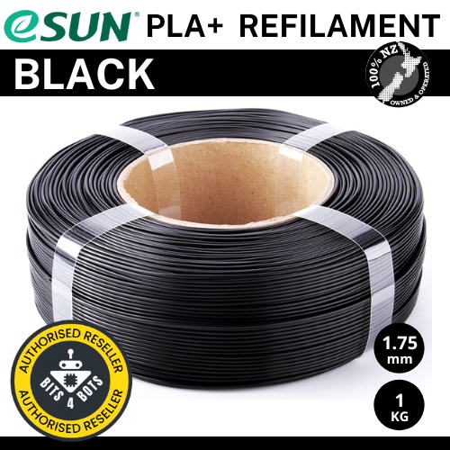 eSun PLA+1.75mm Black Refilament 1 kg