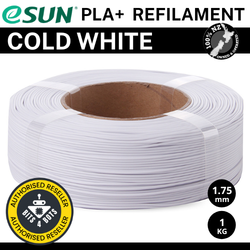 eSun PLA+1.75mm Cold White Refilament 1 kg
