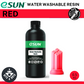 eSun WATER WASHABLE resin for LCD/DLP 3D Printing Red