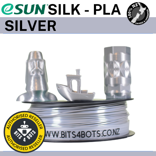 eSun Silk-PLA Silver 1.75mm Filament 1kg