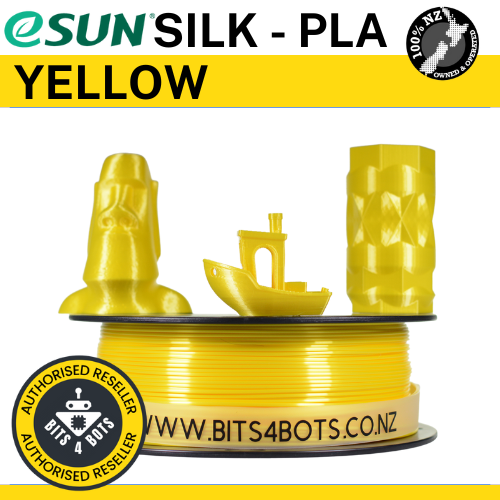 eSun Silk-PLA Yellow 1.75mm Filament 1kg