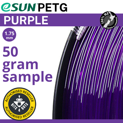 50 gram sample - eSun PETG Purple 1.75mm Filament