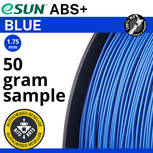50 gram sample - eSun ABS+ Blue 1.75mm Filament