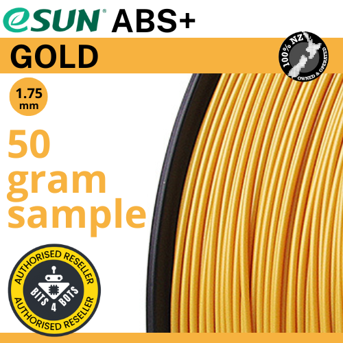50 gram sample - eSun ABS+ Gold 1.75mm Filament
