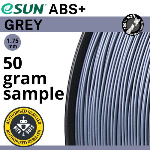 50 gram sample - eSun ABS+ Grey 1.75mm Filament