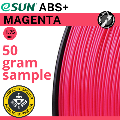 50 gram sample - eSun ABS+ Magenta 1.75mm Filament