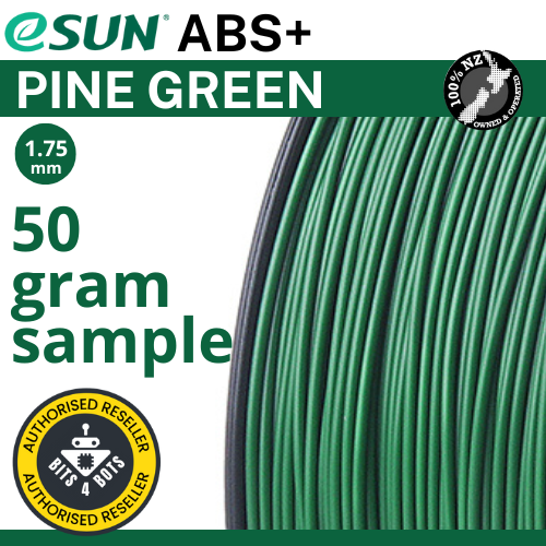 50 gram sample - eSun ABS+ Pine Green 1.75mm Filament