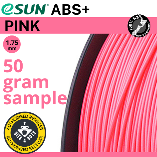 50 gram sample - eSun ABS+ Pink 1.75mm Filament