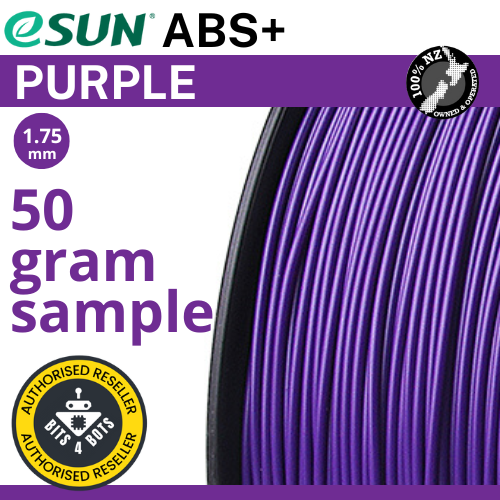 50 gram sample - eSun ABS+ Purple 1.75mm Filament