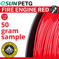 50 gram sample - eSun PETG Fire Engine Red 1.75mm Filament