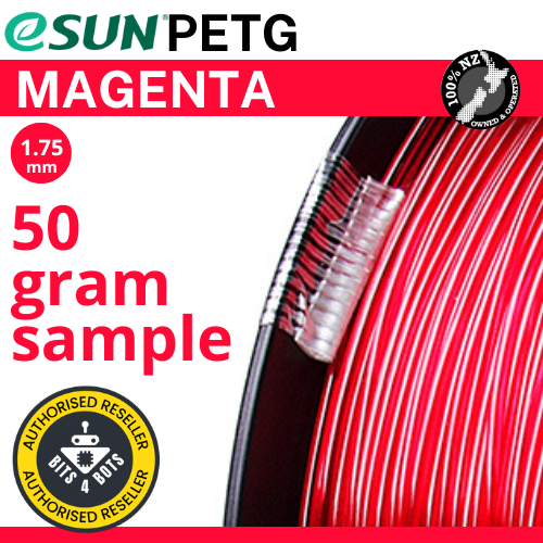 50 gram sample - eSun PETG Magenta 1.75mm Filament