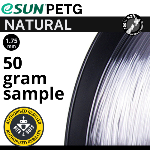 50 gram sample - eSun PETG Natural 1.75mm Filament