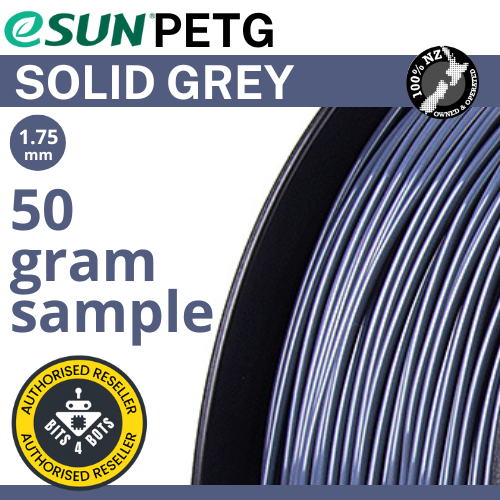 50 gram sample - eSun PETG Sold Grey 1.75mm Filament