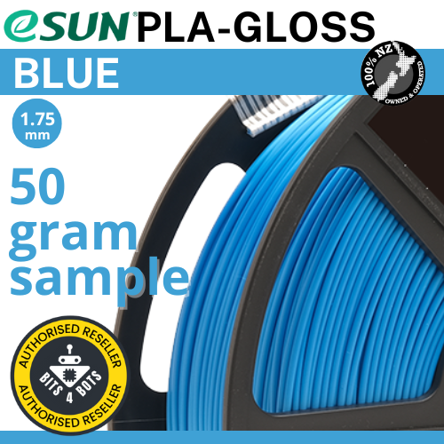 50 gram sample - eSun ePLA-Gloss Blue 1.75mm Filament