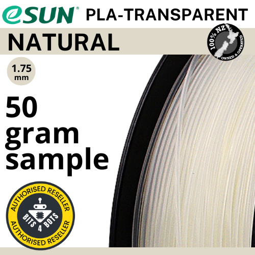 50 gram sample - eSun PLA Natural 1.75mm Filament
