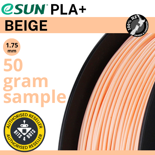 50 gram sample - eSun PLA+ beige 1.75mm Filament
